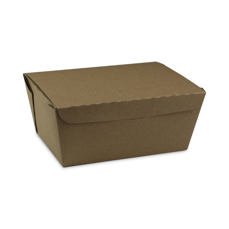 Pactiv Evergreen EarthChoice OneBox Paper Box, 66 oz, 6.5 x 4.5 x 3.25, Brown, 160/Carton (PCTNOB03KEC)