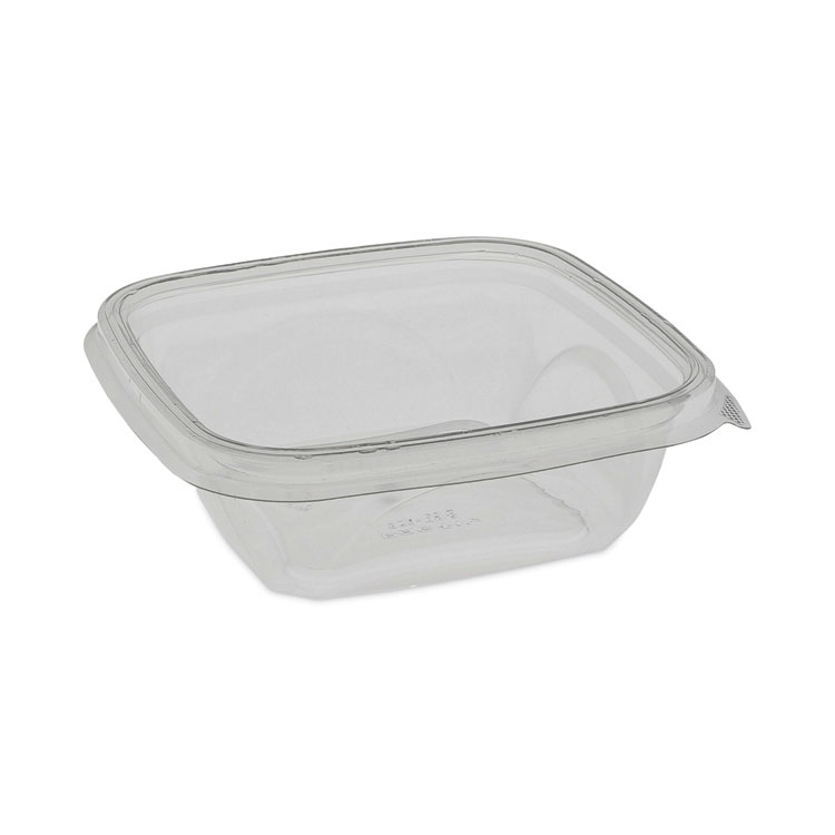 Pactiv Evergreen EarthChoice Square Recycled Bowl, 12 oz, 5 x 5 x 1.63, Clear, Plastic, 504/Carton (PCTSAC0512)