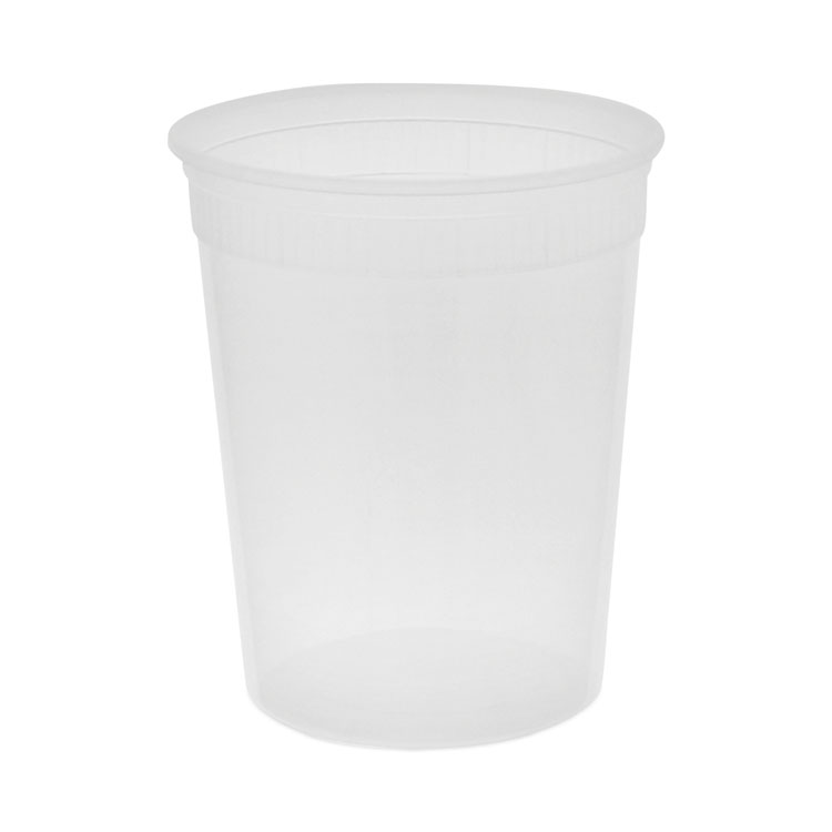 Pactiv Evergreen Newspring DELItainer Microwavable Container, 32 oz, 4.55 x 4.55 x 5.55, Natural, Plastic, 480/Carton (PCTSD5032Y)
