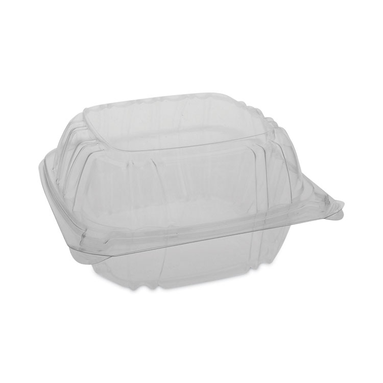 Pactiv Evergreen SENSATION SmartLock Hinged Lid Container, 5.74 x 5.95 x 3.1, Clear, Plastic, 500/Carton (PCTYCI821600000)