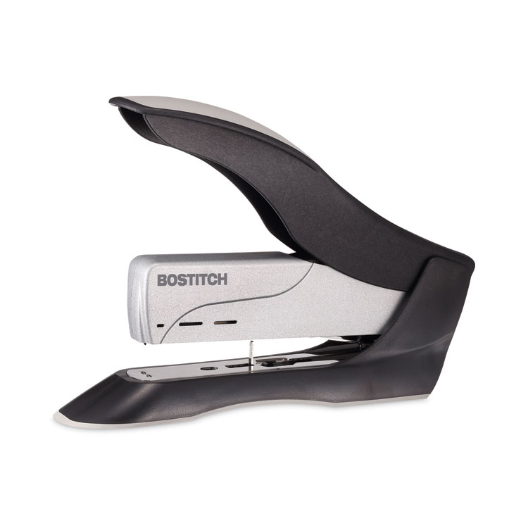 Bostitch Spring-Powered Premium Heavy-Duty Stapler, 100-Sheet Capacity, Black/Silver (ACI1300)