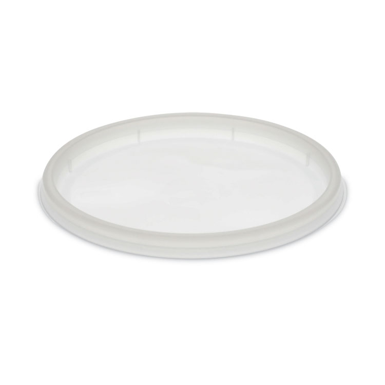Pactiv Evergreen Newspring DELItainer Microwavable Container Lid, Recessed, 4.55" Diameter x 0.4" h, Translucent, Plastic, 480/Carton (PCTYNL500)
