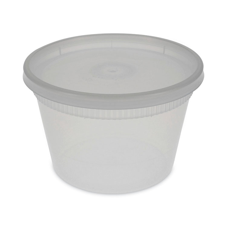 Pactiv Evergreen Newspring DELItainer Microwavable Container, 16 oz, 2 x 2 x 2, Clear, Plastic, 240/Carton (PCTYSD2516)