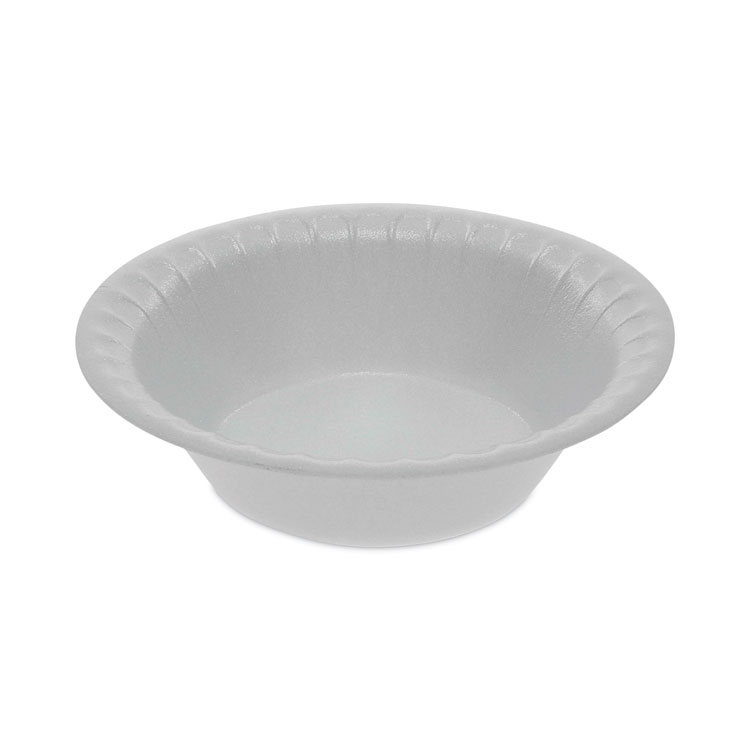 Pactiv Evergreen Placesetter Satin Non-Laminated Foam Dinnerware, Bowl, 5 oz, White, 1,250/Carton (PCTYTH100040000)