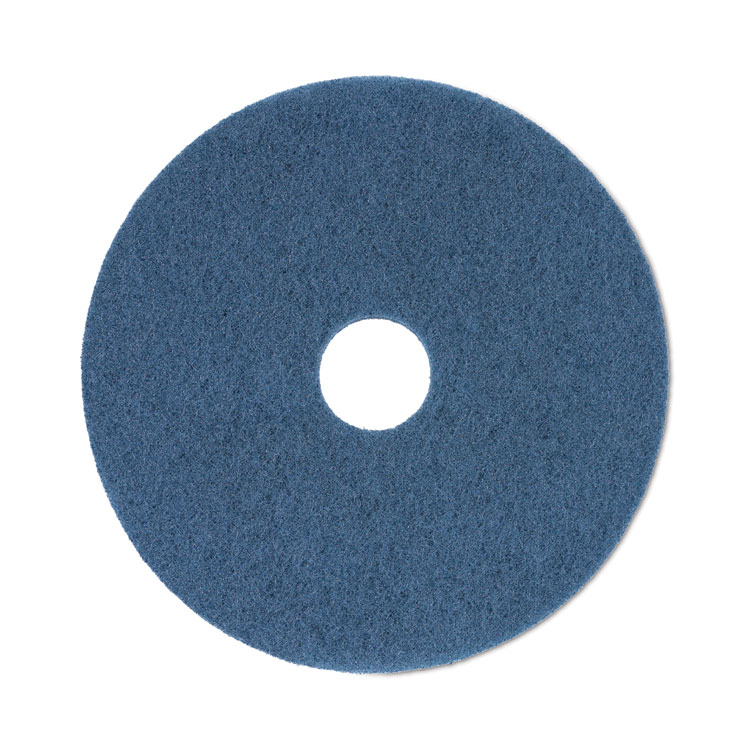 Boardwalk Scrubbing Floor Pads, 20" Diameter, Blue, 5/Carton (BWK4020BLU)