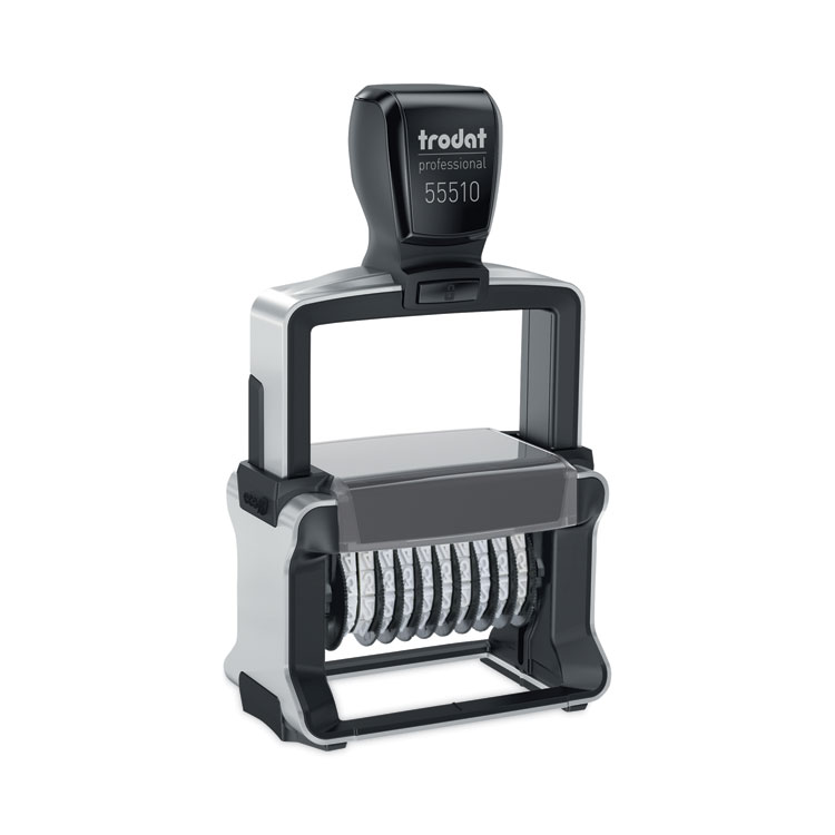 Trodat Professional Self-Inking Numberer, Ten Bands/Digits, Type Size: 2, Black (USST55510)