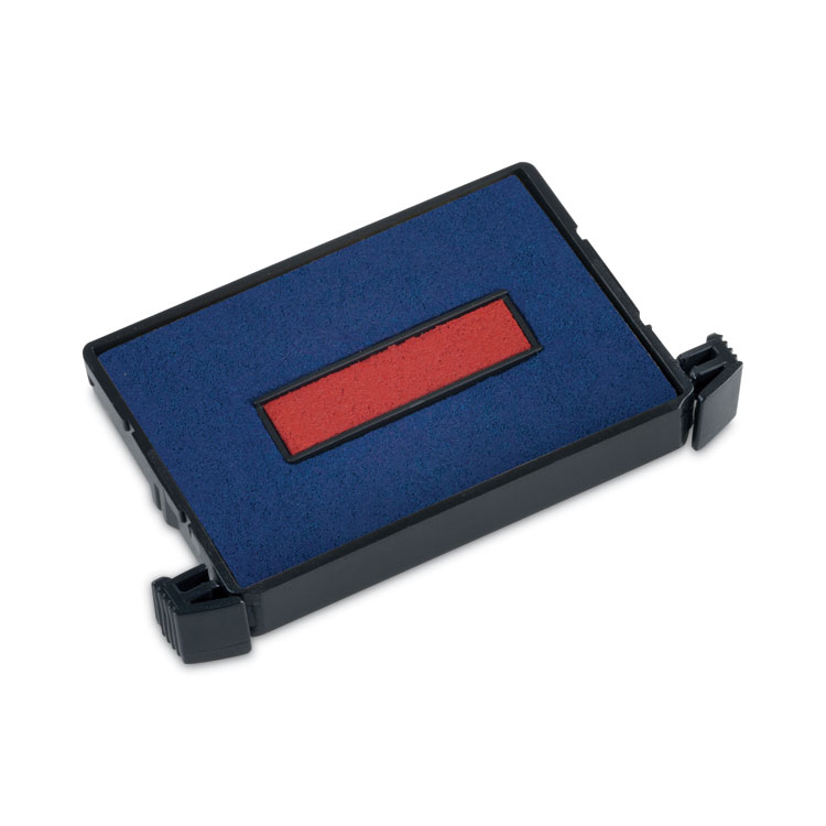 Trodat E4750 Printy Replacement Pad for Trodat Self-Inking Stamps, 1" x 1.63", Blue/Red (USSP4750BR)
