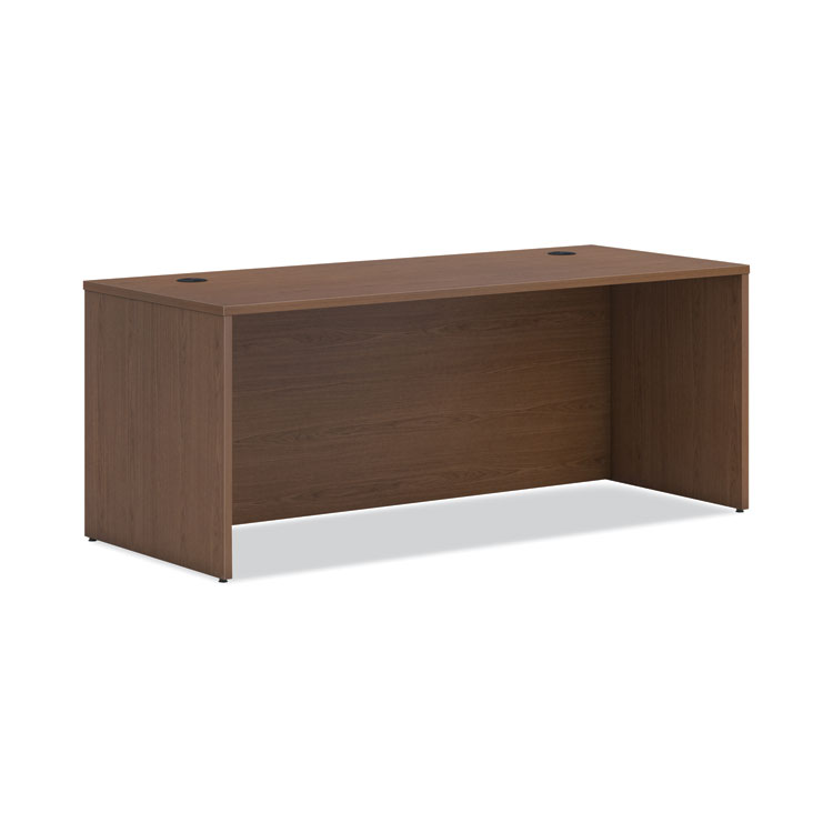 HON Mod Desk Shell, 72" x 30" x 29", Sepia Walnut (HONLDS7230LE1)