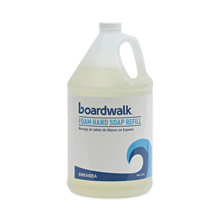 Boardwalk Foaming Hand Soap Refill, Herbal Mint Scent, 1 gal (BWK440EA)