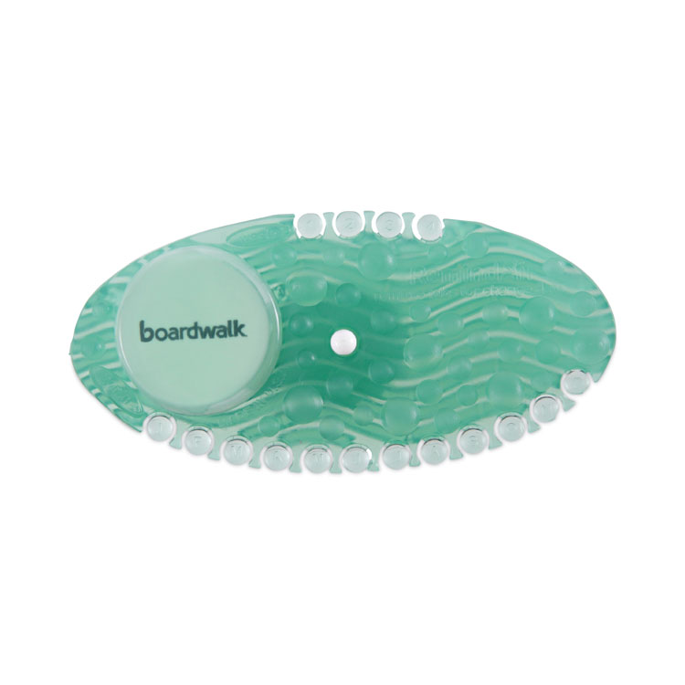 Boardwalk Curve Solid Air Freshener, Cucumber Melon, Green, 10/Box, 6 Boxes/Carton (BWKCURVECMECT)