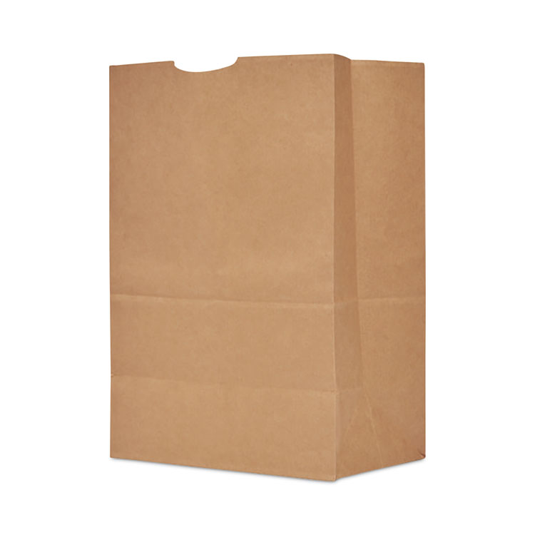AJM Packaging Corporation Grocery Bag, 19.5" x 12" x 17", Kraft, 400/Bundle (BAGSK1680)