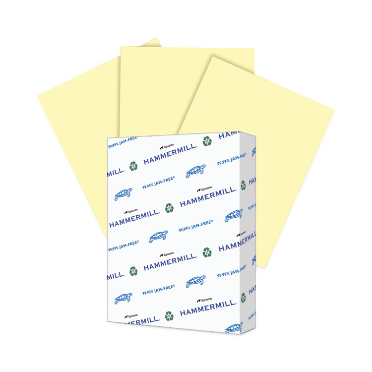 Hammermill Colors Print Paper, 20 lb Bond Weight, 8.5 x 11, Canary, 500/Ream (HAM103341)