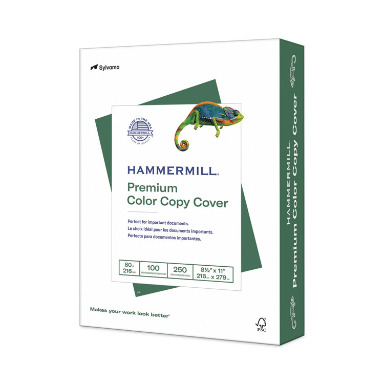 Hammermill Premium Color Copy Cover, 100 Bright, 80 lb Cover Weight, 8.5 x 11, 250/Pack (HAM120023)