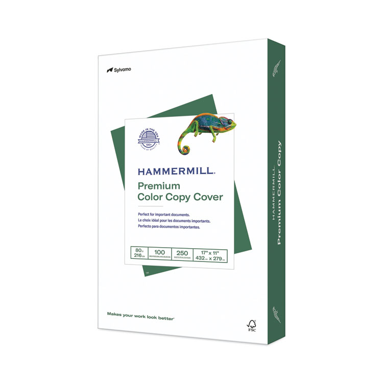 Hammermill Premium Color Copy Cover, 100 Bright, 80 lb Cover Weight, 17 x 11, 250/Pack (HAM120037)