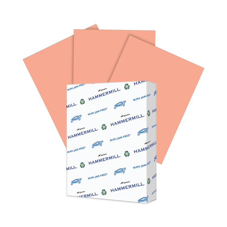 Hammermill Colors Print Paper, 20 lb Bond Weight, 8.5 x 11, Salmon, 500/Ream (HAM103119)