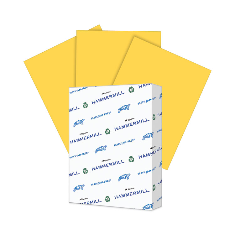 Hammermill Colors Print Paper, 20 lb Bond Weight, 8.5 x 11, Goldenrod, 500/Ream (HAM103168)