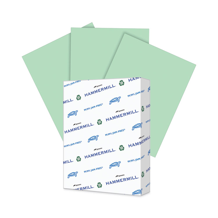 Hammermill Colors Print Paper, 20 lb Bond Weight, 8.5 x 11, Green, 500/Ream (HAM103366)