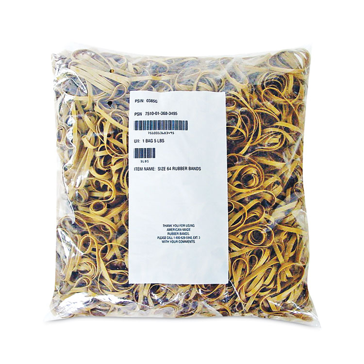Alliance Multi-Purpose Rubber Band, Size 64, Crepe, 2,125 Count (ALL2464306)