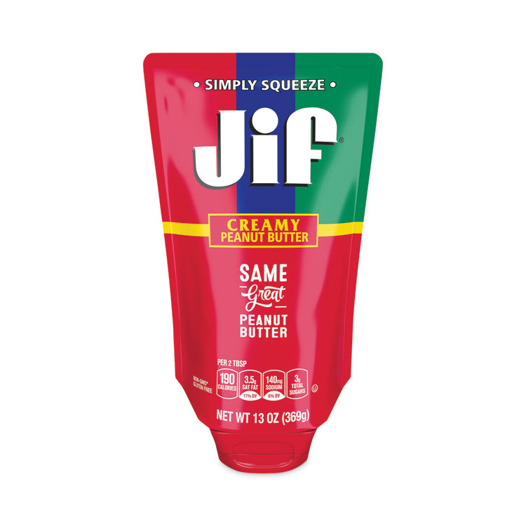 Jif Creamy Peanut Butter Pouch, 13 oz (SMU24545)