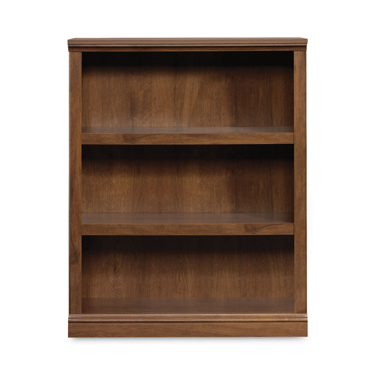 Sauder Select Collection Bookcase, Three-Shelf, 35.27w x 13.3d x 43.78h, Oiled Brown (SWC410372)
