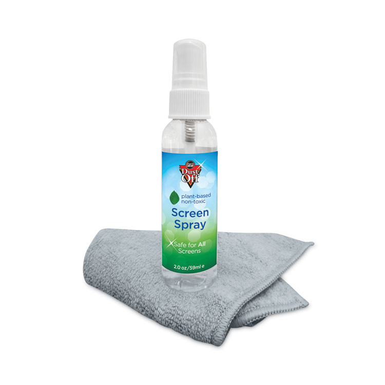 Dust-Off Laptop Computer Cleaning Kit, 50 mL Spray/Microfiber Cloth (FALDPTC)