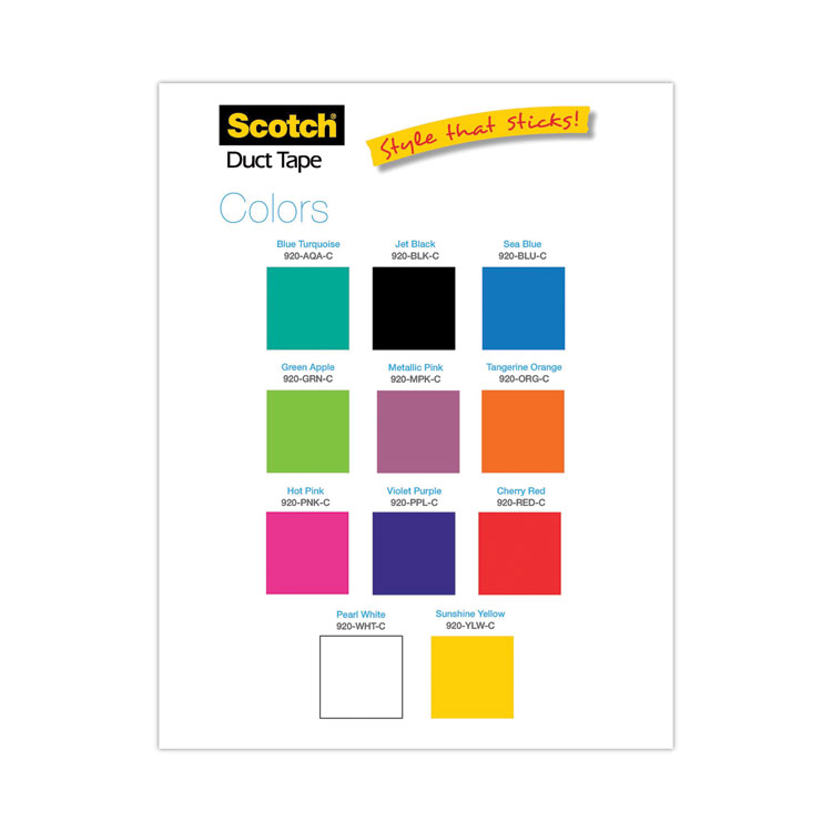 Scotch Duct Tape, 1.88" x 20 yds, Cherry Red (MMM70005058188)