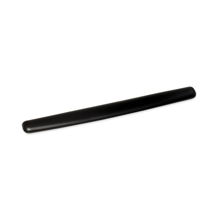 3M Antimicrobial Gel Thin Keyboard Wrist Rest, Extended Length, 25 x 2.5, Black (MMMWR340LE)