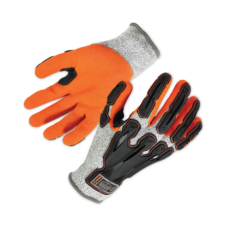ergodyne ProFlex 922CR Nitrile Coated Cut-Resistant Gloves, EN388: 4442CP, Medium, Gray, 96 Pairs/Carton (EGO17583)