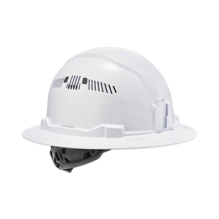 ergodyne Skullerz 8973 Class C Hard Hat Full Brim, White (EGO60154)