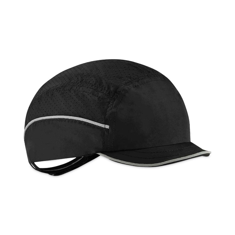 ergodyne Skullerz 8955 Lightweight Bump Cap Hat, Micro Brom, Black (EGO23362)