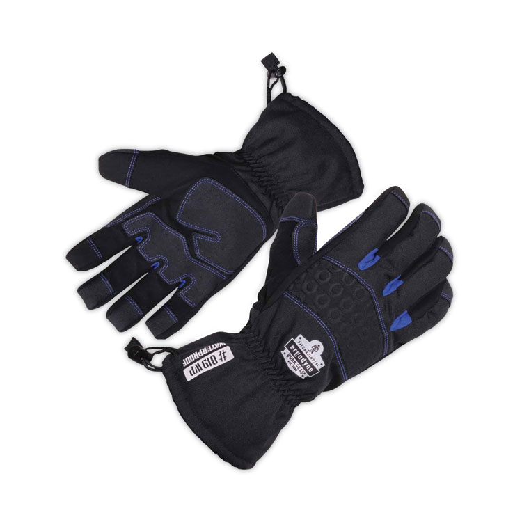ergodyne ProFlex 819WP Extreme Thermal WP Gloves, EN388: 4222B, 9" Long, Large, Black, Pair (EGO17614)
