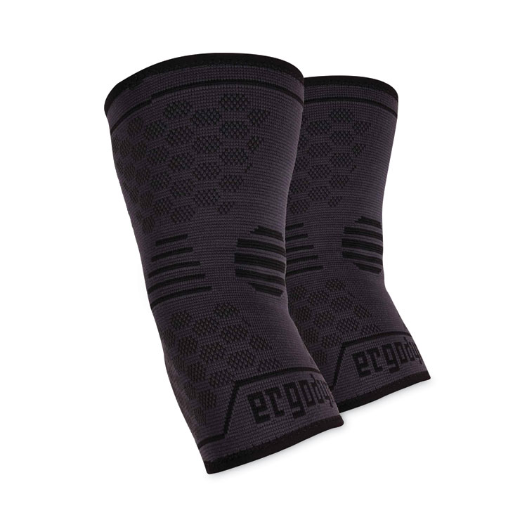 ergodyne ProFlex 651 Elbow Compression Sleeve, Large, Gray/Black (EGO16594)