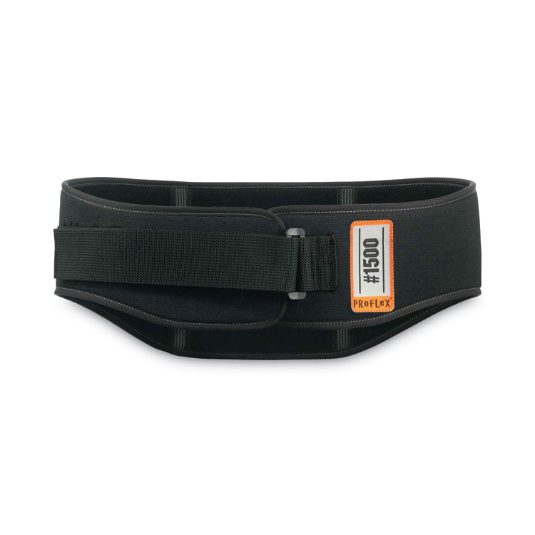 EGO11472 - ergodyne ProFlex 1500 Weight Lifters Style Back Support Belt, Medium, 30" to 34" Waist, Black (EGO11472)