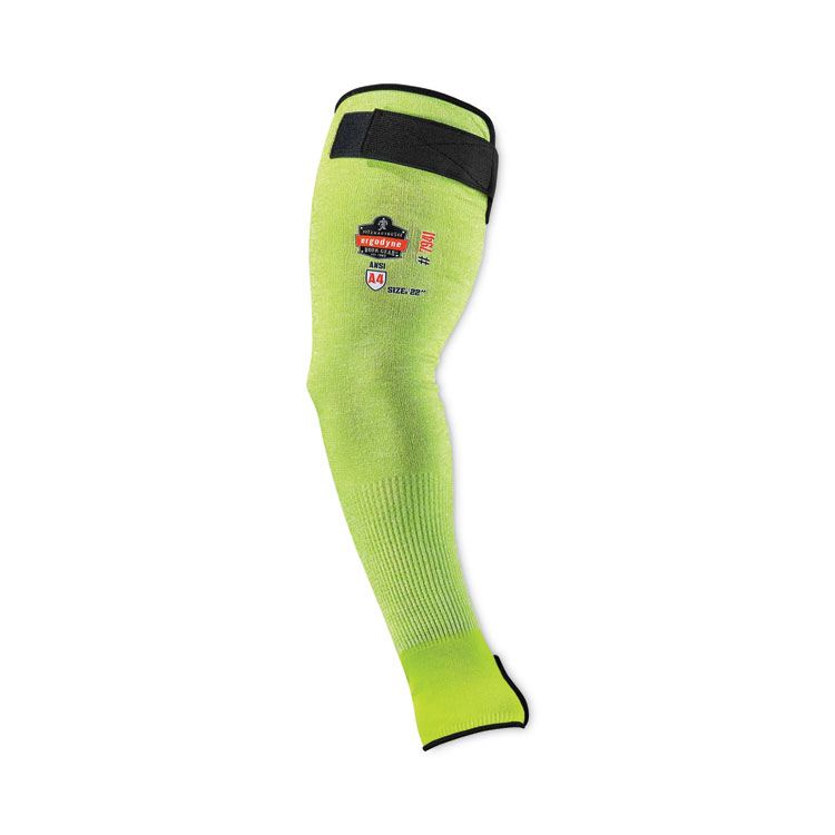 ergodyne ProFlex 7941-PR CR Protective Arm Sleeve, 22", Lime, 144 Pairs/Carton (EGO17949)