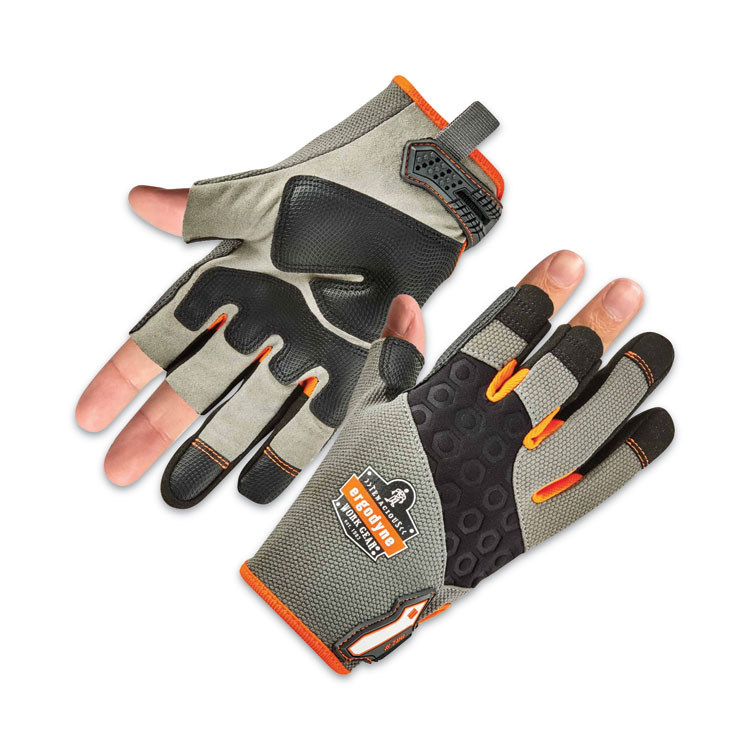 ergodyne ProFlex 720 Heavy-Duty Framing Gloves, 9" Long, XX-Large, Gray, Pair (EGO17116)