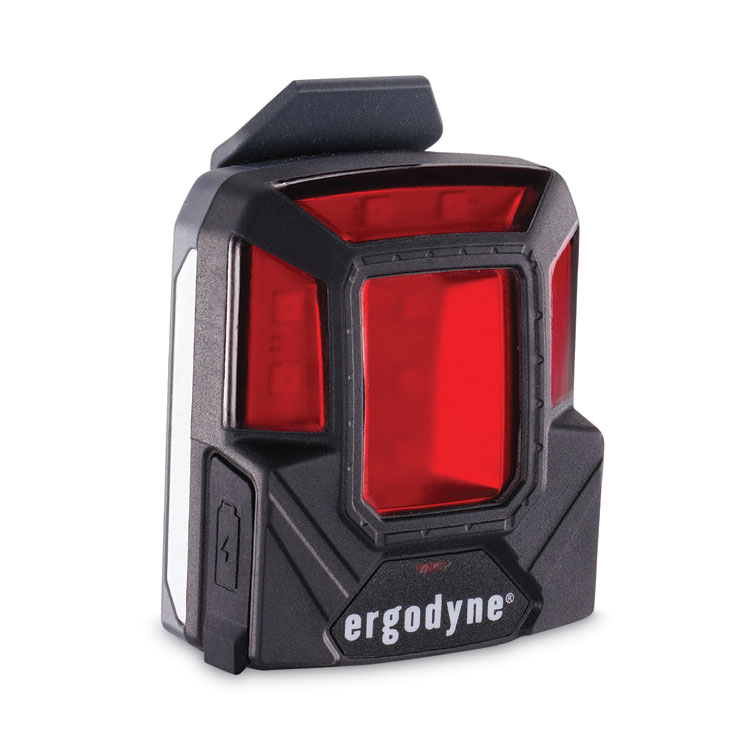 ergodyne Skullerz 8993 Hard Hat Safety Light, 1.5 x 3 x 1.5, Black (EGO60214)