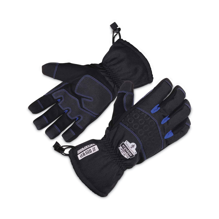 ergodyne ProFlex 819WP Extreme Thermal WP Gloves, EN388: 4222B, 9" Long, X-Large, Black, Pair (EGO17615)