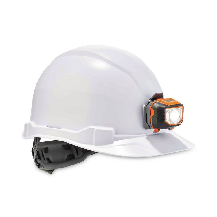 ergodyne Skullerz 8970LED Class E Hard Hat Cap Style with LED Light, White (EGO60142)