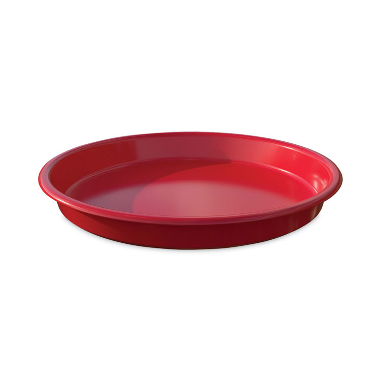deflecto Little Artist's Antimicrobial Craft Tray, 13" Dia., Red (DEF39514RED)