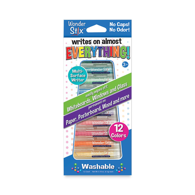 TPG Creations Wonder Stix, 3.75 x 0.2, Assorted Colors, 12/Pack (TPG637)