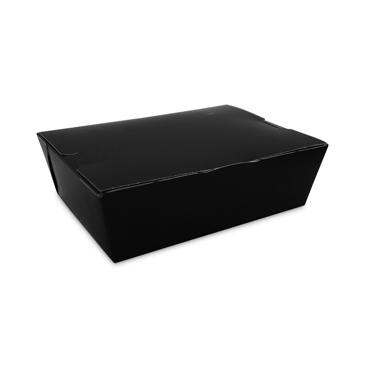 SCT ChampPak Carryout Boxes, 7.75 x 5.5 x 2.5, Black, Paper, 200/Carton (SCH0753)
