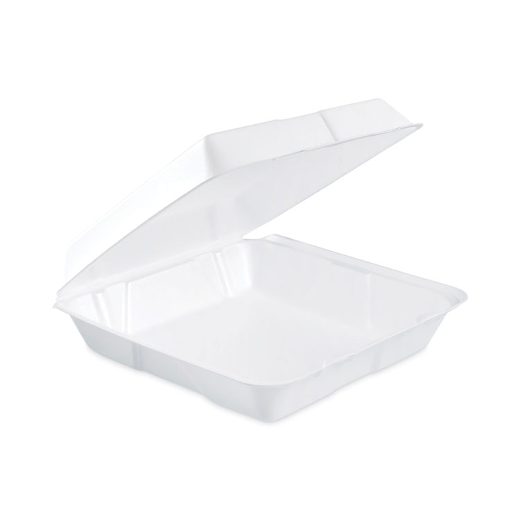 Dart Insulated Foam Hinged Lid Containers, 9.3 x 9.5 x 3, White, 200/Pack, 2 Packs/Carton (DCC95HT1)