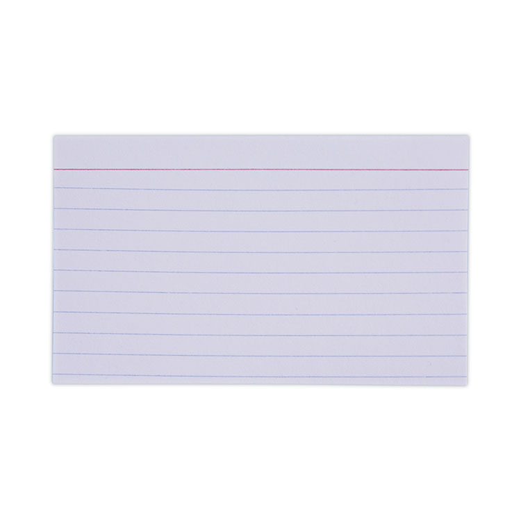 Universal Ruled Index Cards, 3 x 5, White, 100/Pack (UNV47210)