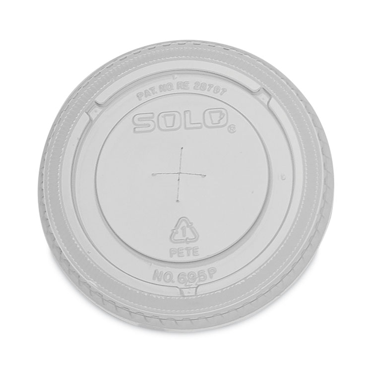 Dart Plastic Cold Cup Lids, Fits 12 oz to 14 oz Cold Cups, Plastic, Clear, 1,000/Carton (DCC695TS)
