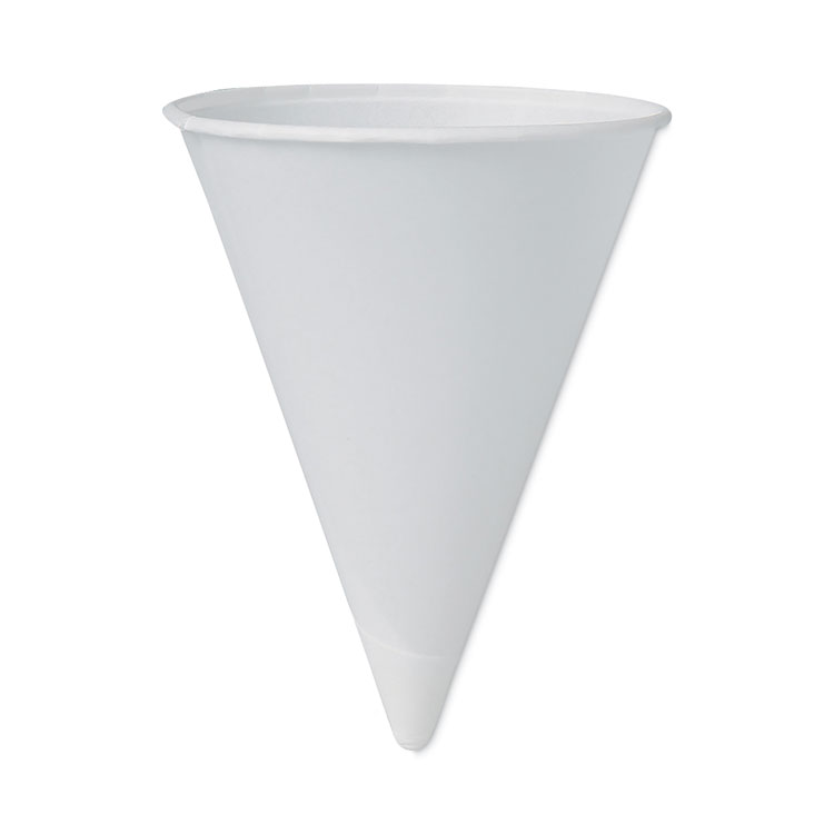 SOLO Cone Water Cups, 4 oz, Paper, White, 200/Pack (SCC4BR)