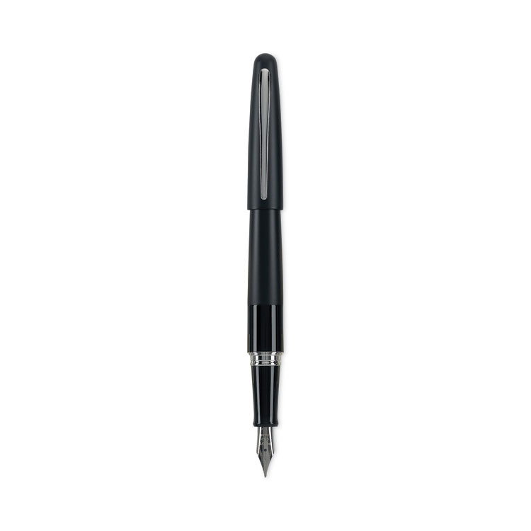 Pilot MR Metropolitan Collection Fountain Pen, Medium 1 mm, Black Ink, Black Barrel (PIL91107)