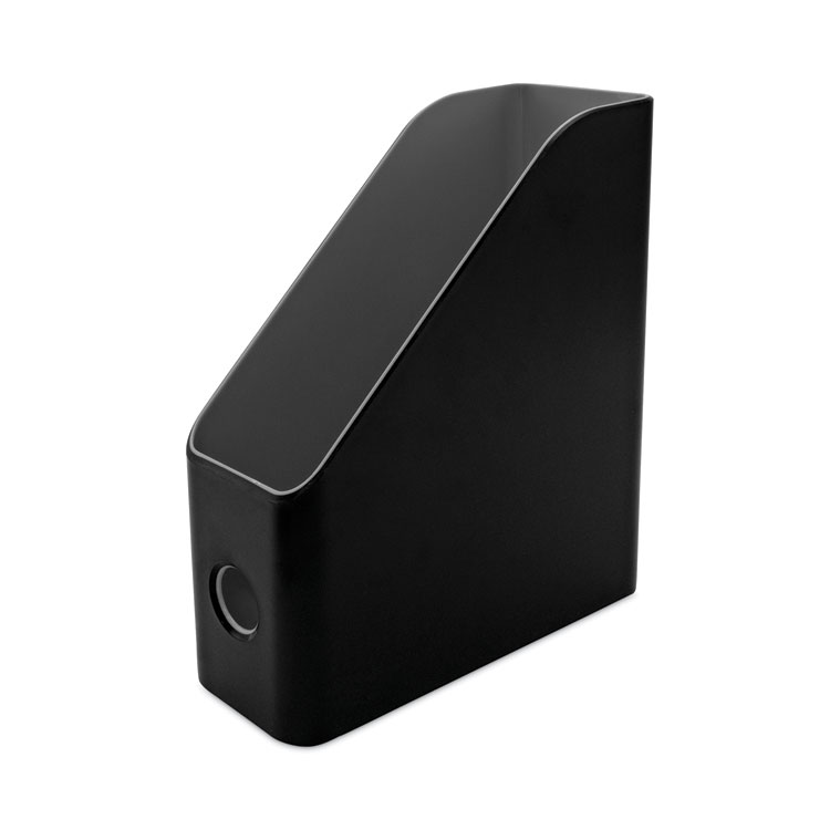 Advantus Fusion Magazine File, 3.5 x 9.5 x 12, Black/Gray (AVT37677)