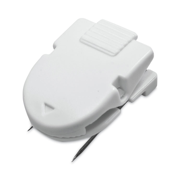 Advantus Wall Clips for Fabric Panels, 40 Sheet Capacity, White, 4/Pack (AVT75300)
