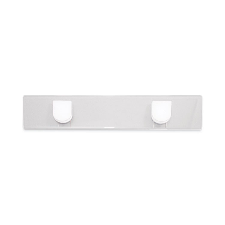 Advantus Panel Wall Sign Name Holder, Acrylic, 9 x 2, Clear (AVT75318)