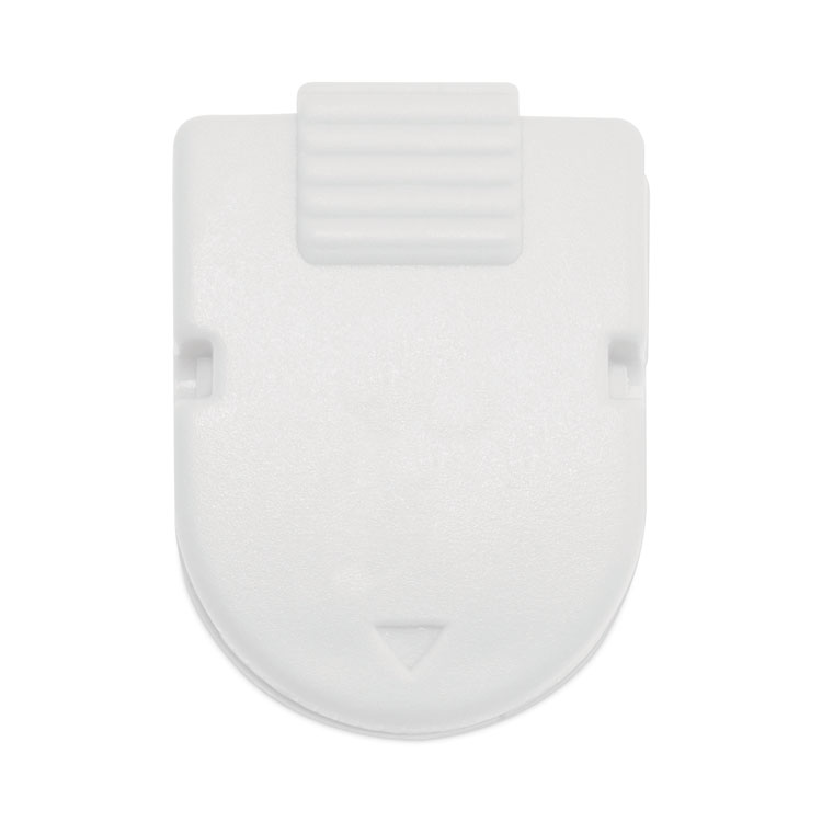 Advantus Magnetic/Adhesive Clips, 0.25" Jaw Capacity, White, 20/Box (AVT75356)